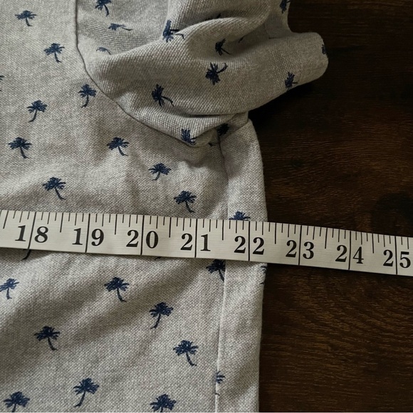 johnnie-O The OG Pique Polo - Currituck Print Shirt Size Large Cotton Grey - Picture 8 of 10